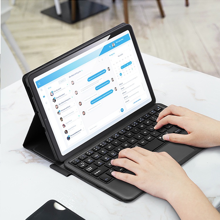 Bao da kèm bàn phím cho SamSung Galaxy Tab S6 Lite chính hãng Dux Ducis có bàn di chuột TrackPad - Hàng chính hãng
