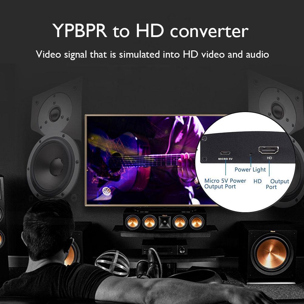 Bộ ChuyểN ĐổI Âm Thanh / Video 1080P 5 RCA RGB Sang HDMI