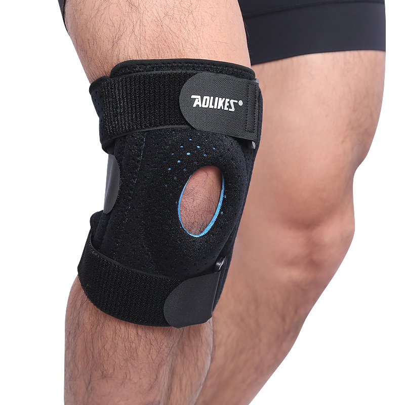 Đai bảo vệ đầu gối AOLIKES A-7915 lò xo đàn hồi trợ lực hỗ trợ dây chằng khớp gối sport knee pad