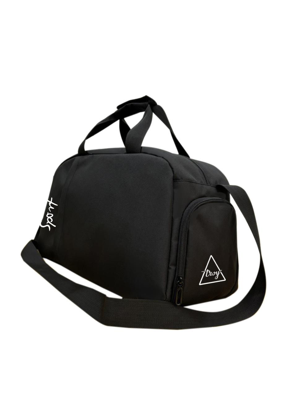 Túi trống thể thao TROY HUNTER họa tiết pickleball có ngăn đựng giày, chất vải bố chống thấm, size 45 x 25 x 18cm
