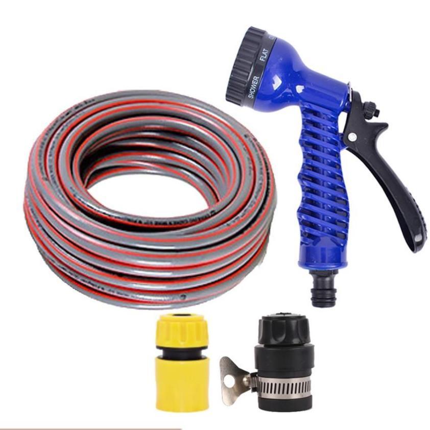 Bộ dây tăng áp 3 lần vòi xịt nước rửa xe, tưới cây loại 7-10m 206843
