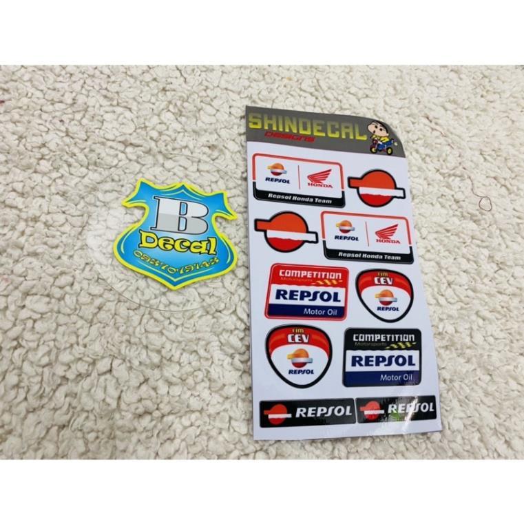 Tem logo sticker repsol honda