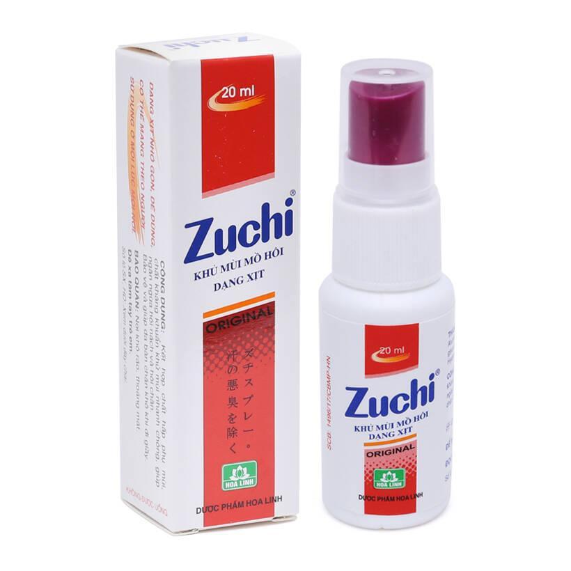 Xịt khử mùi 2 trong 1 Zuchi Original khử mùi hôi nách và hôi chân hiệu quả, không kích ứng da - XZ1 02