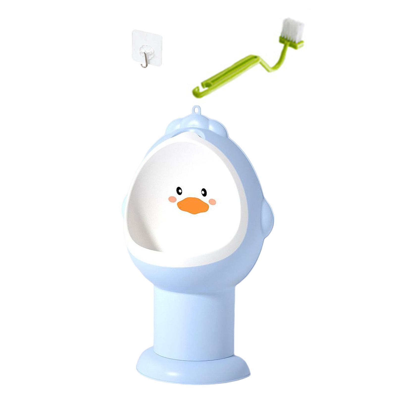 Children Stand Vertical Urinal Portable with Cleaning Brush for Bathroom