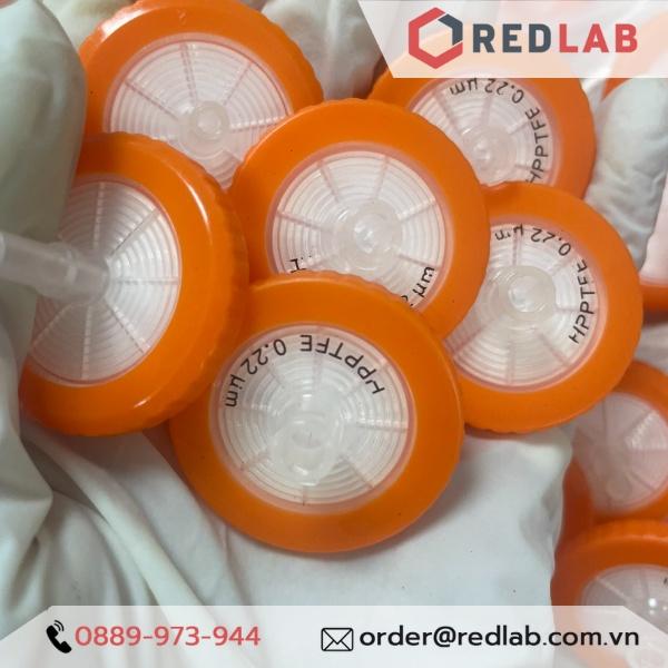 Đầu lọc Syringe PTFE đường kính 33mm, lỗ lọc 0.22um không tiệt trùng Finetech PTFE033N022I