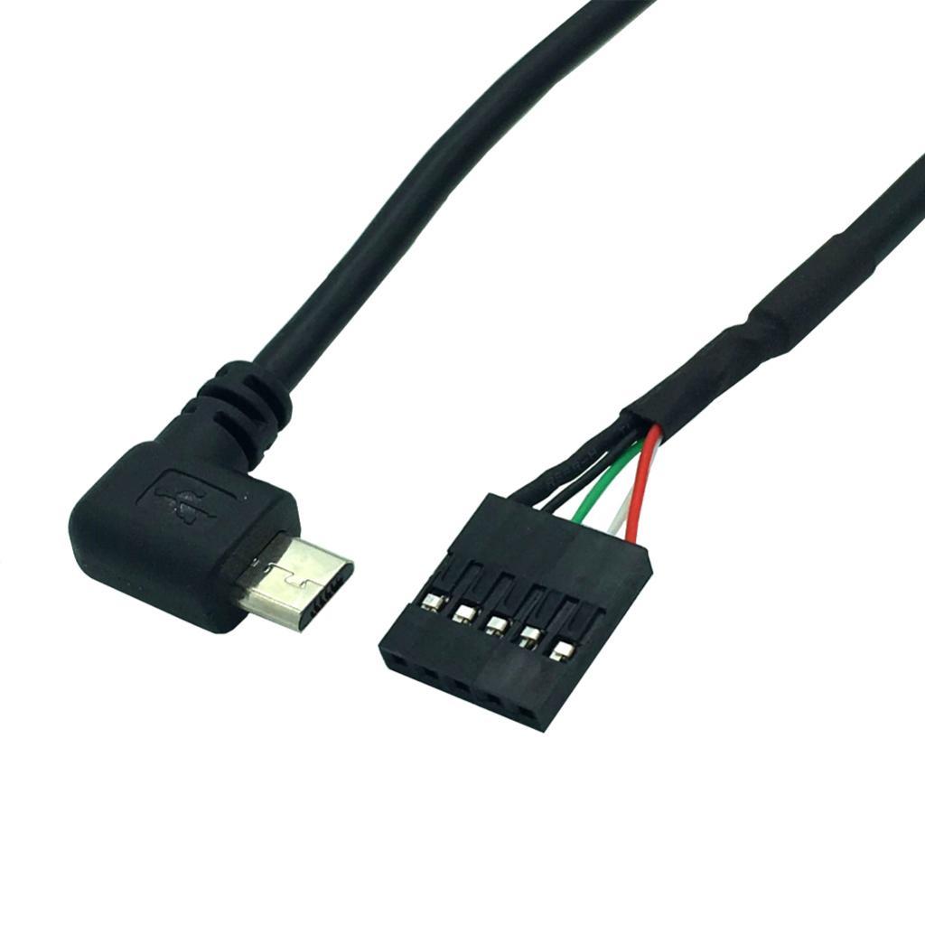 Micro USB Male to Female Motherboard Header Cable Adapter Interconnects