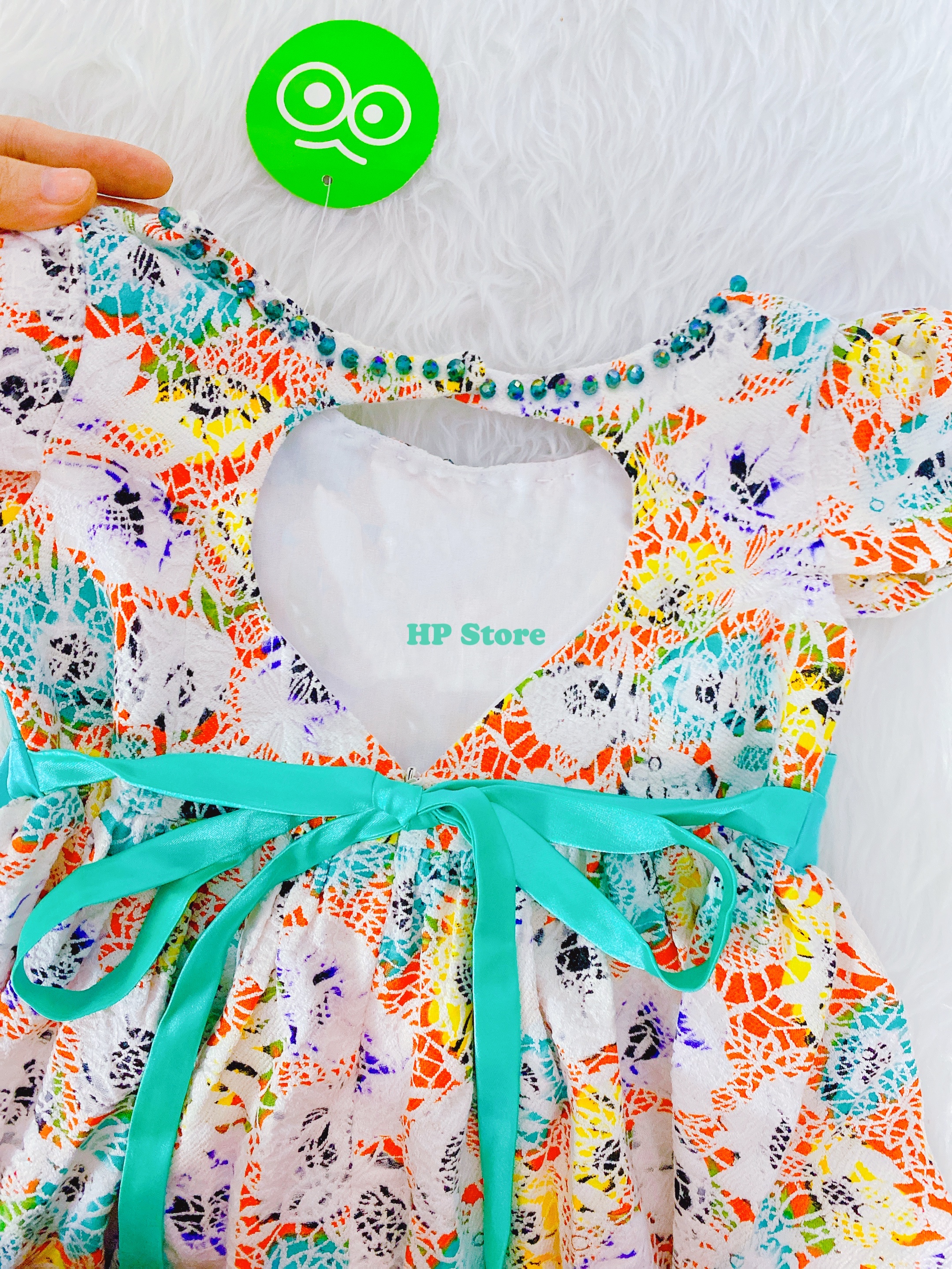 Đầm Bé Gái Size 7-24Kg, 5 Tháng Đến 6,5 Tuổi Công Chúa Hoa Phối Nơ Đính Ngọc, Đầm Dự Tiệc SUMI