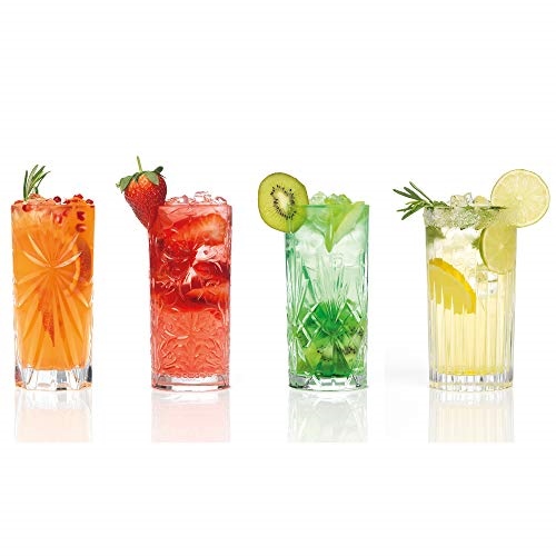 Bộ 4 Ly Thuỷ Tinh Pha Lê Ý RCR - Mixology Set HB Tumblers