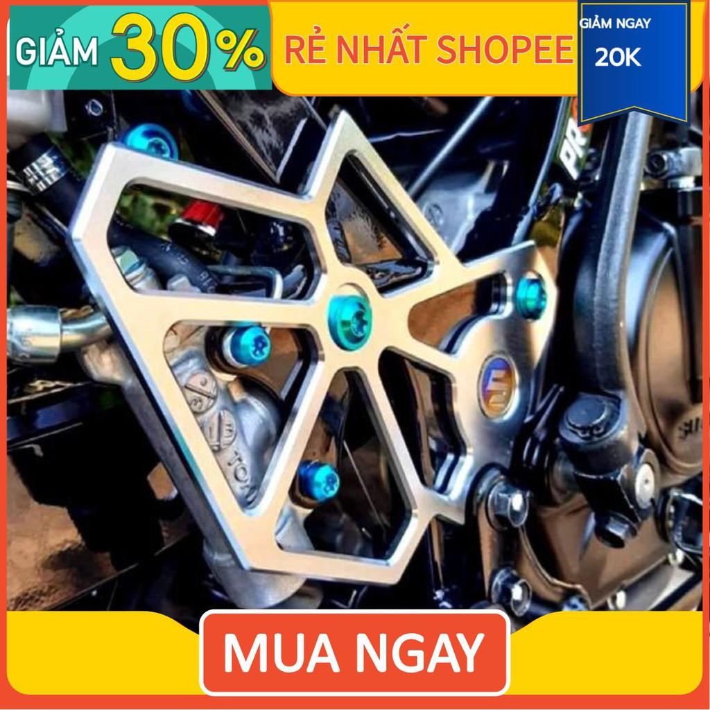 Nẹp Sườn Nhôm, titan trắng đen CNC cho Raider Satria lắp như zin