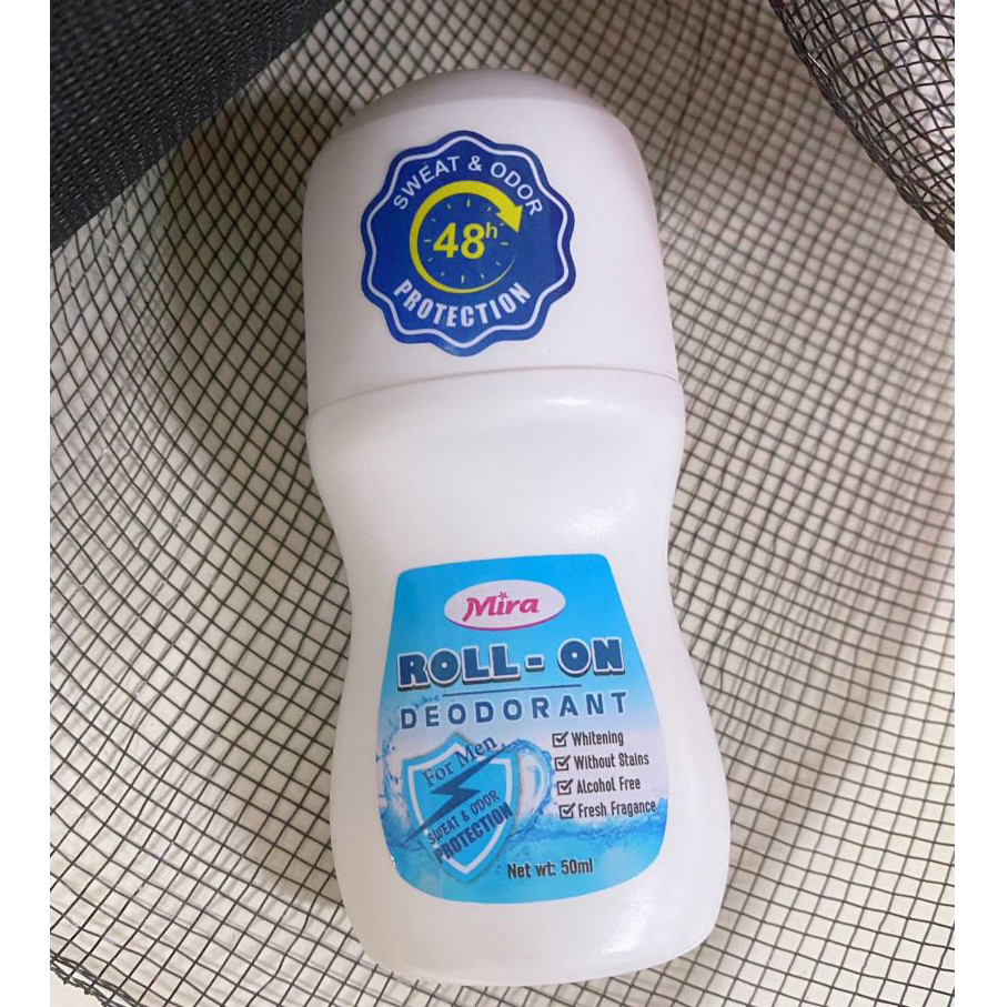 Lăn Khử Mùi Dành Cho Nam Mira Anti-Perspirant Deodorant For Man Giúp Khô Thoáng, Khử Mùi Cơ Thể 50ml