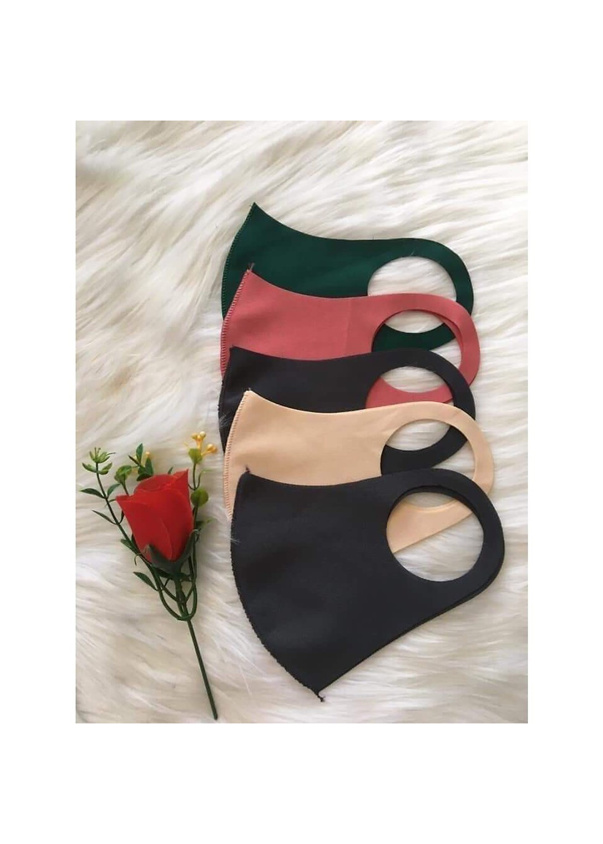 COMBO 6 KHẨU TRANG VẢI NHIỀU MÀU