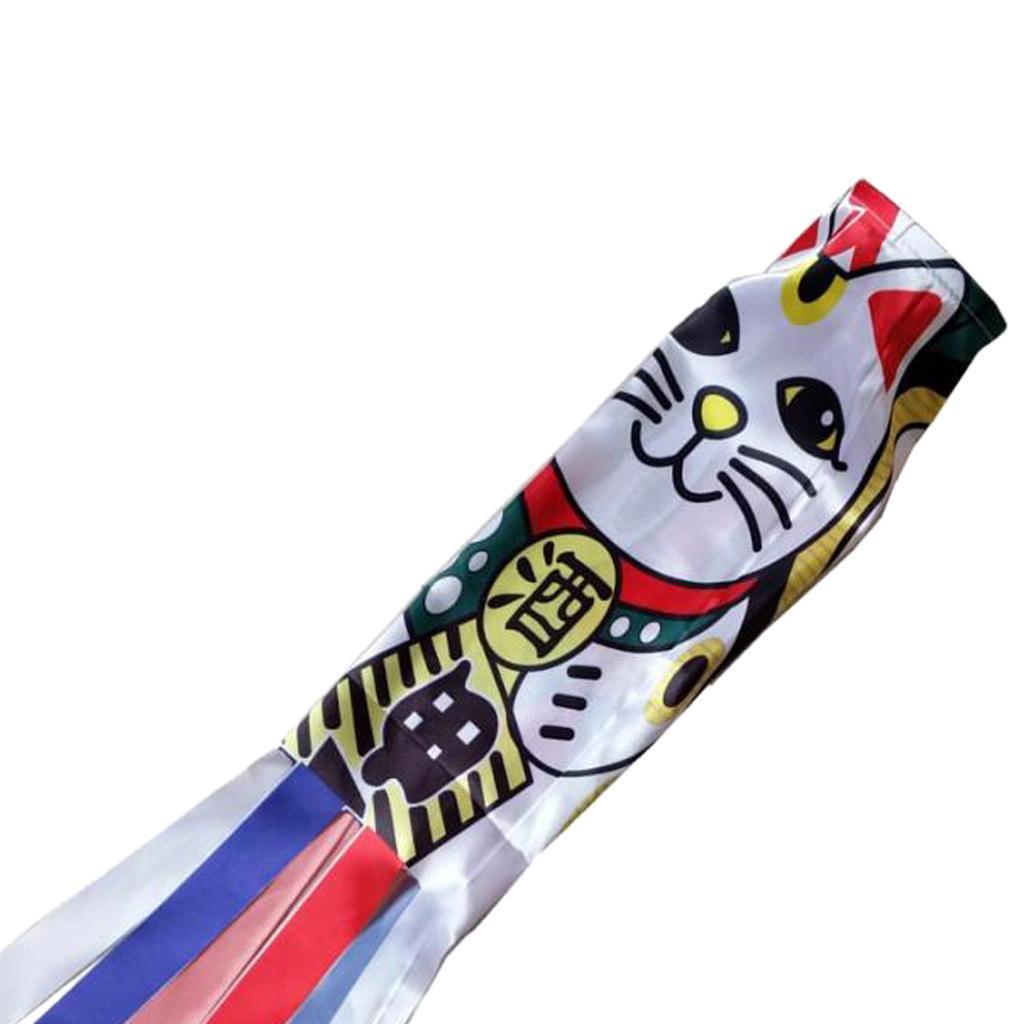 2Pcs Japanese Windsock Carp Flag Koinobori Sailfish Streamer Wave Kit 70cm