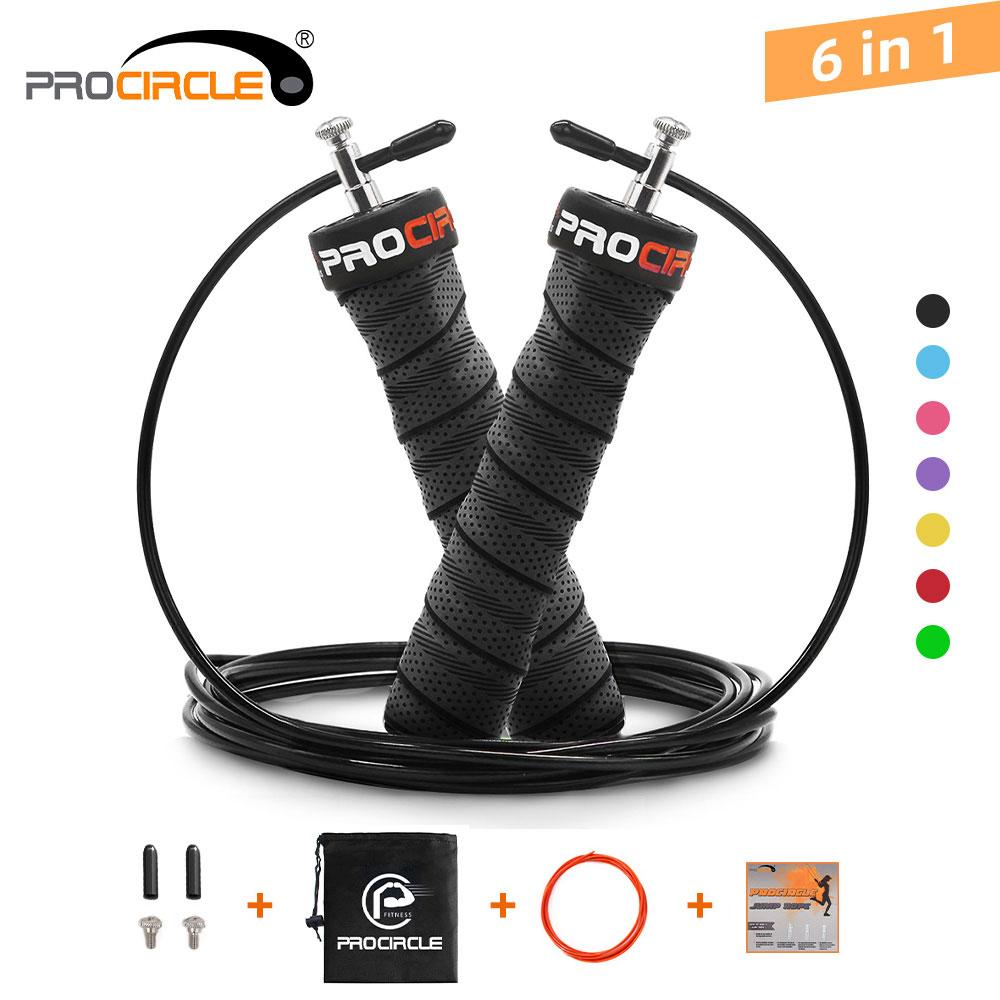 Crossfit Dây Nhảy Tốc Độ & Có Trọng Số Dây Nhảy Dây Có Thể Điều Chỉnh Dây Nhảy Có Thêm Cáp Vòng Bi Chống Trơn Trượt tay Cầm