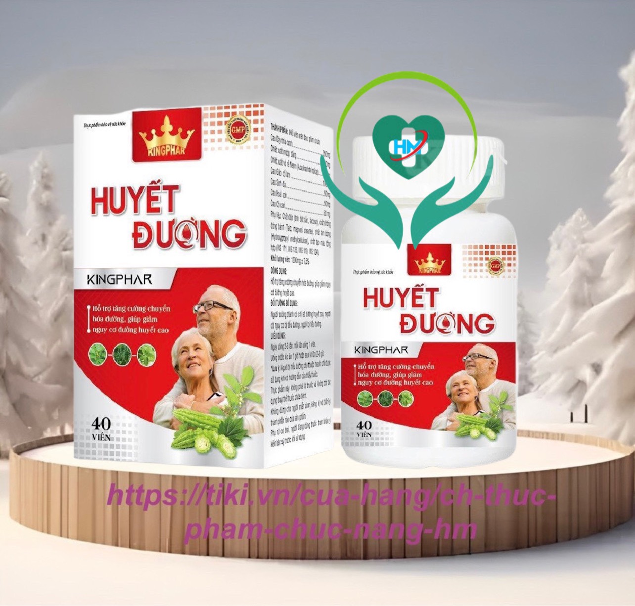 Viên uống tiểu đường Huyết Đường Kingphar- ổn định đường huyết  , Kiểm Soát, Ngăn Biến Chứng Tiểu Đường