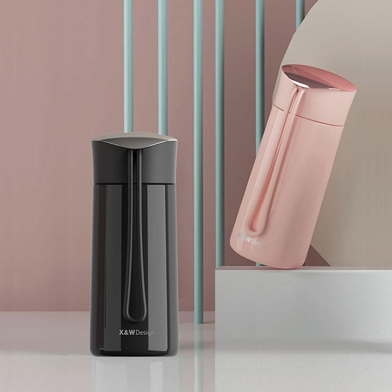 Cốc cách nhiệt mini phong cách mới nhất bằng thép không gỉ 304 nữ nhỏ cầm tay cốc nước trẻ em chai nhỏ dung tích nhỏ túi nhỏ