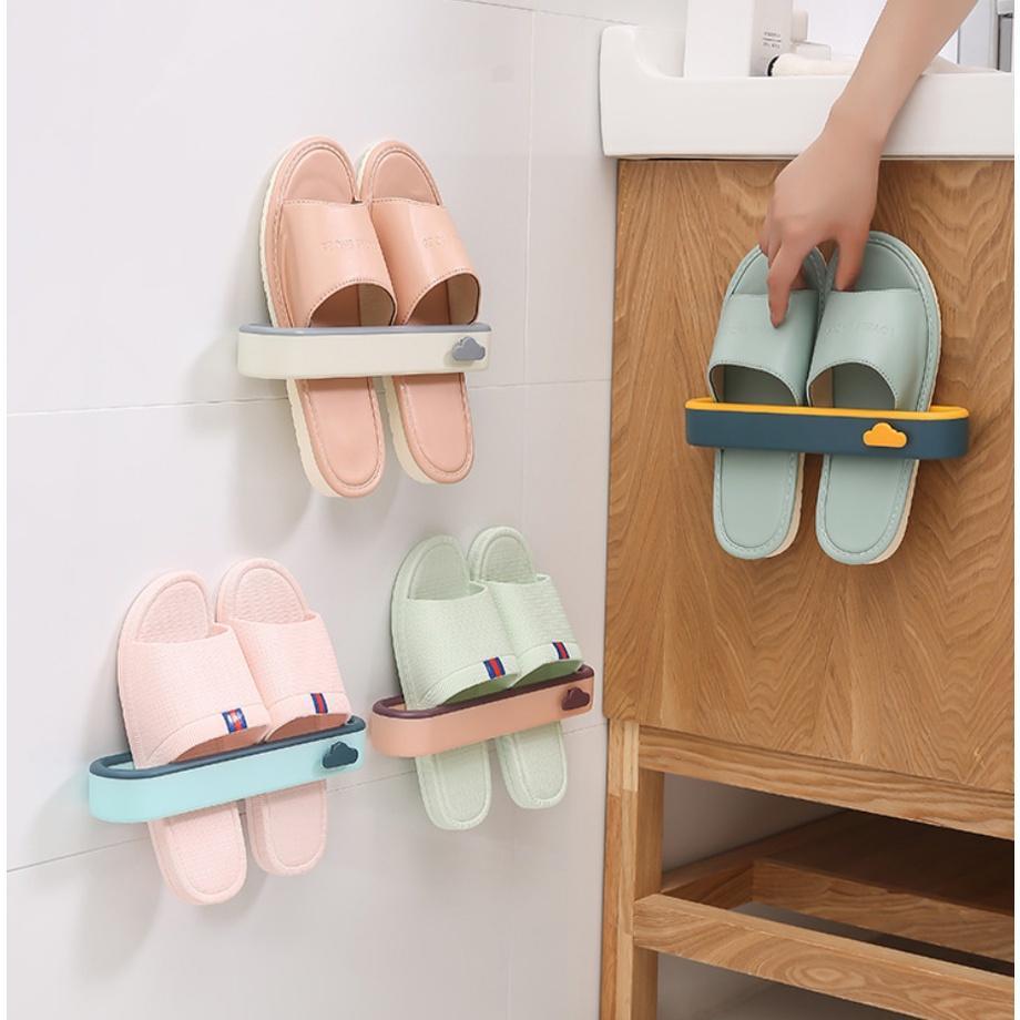 KỆ DÉP TREO TƯỜNG HÌNH ĐÁM MÂY GẮN TƯỜNG SIÊU BÁM DÍNH - GIÁ TREO GIÀY DÉP , TREO KHĂN , TREO ĐỒ ĐA NĂNG TIỆN DỤNG