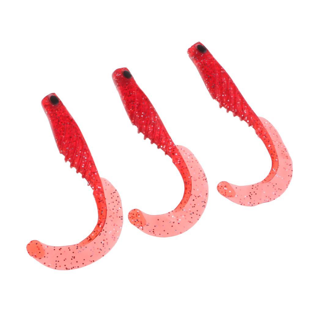 3pcs Soft Fishing Lure Baits Fishing Lure Simulation Bait Fish Made of durable Silica gel Easy to use