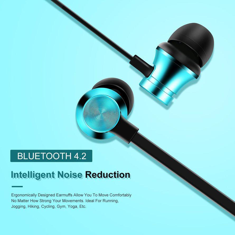 Tai nghe Bluetooth 4.2 cho ĐT in-ear ko dây Xt-11 nam châm dính cho ĐT táo X Android