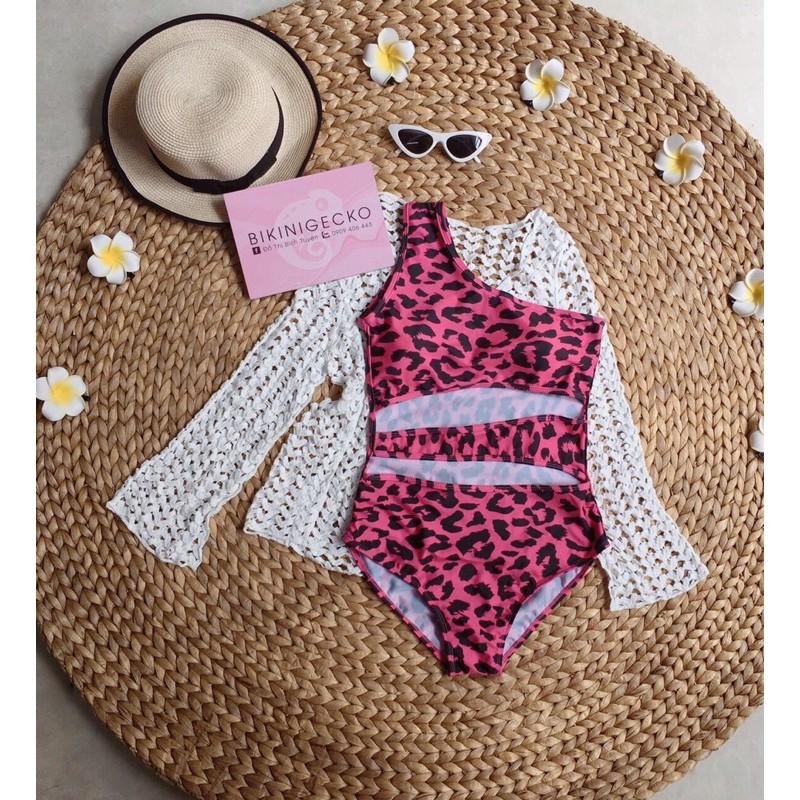 Bikini da báo khoét eo