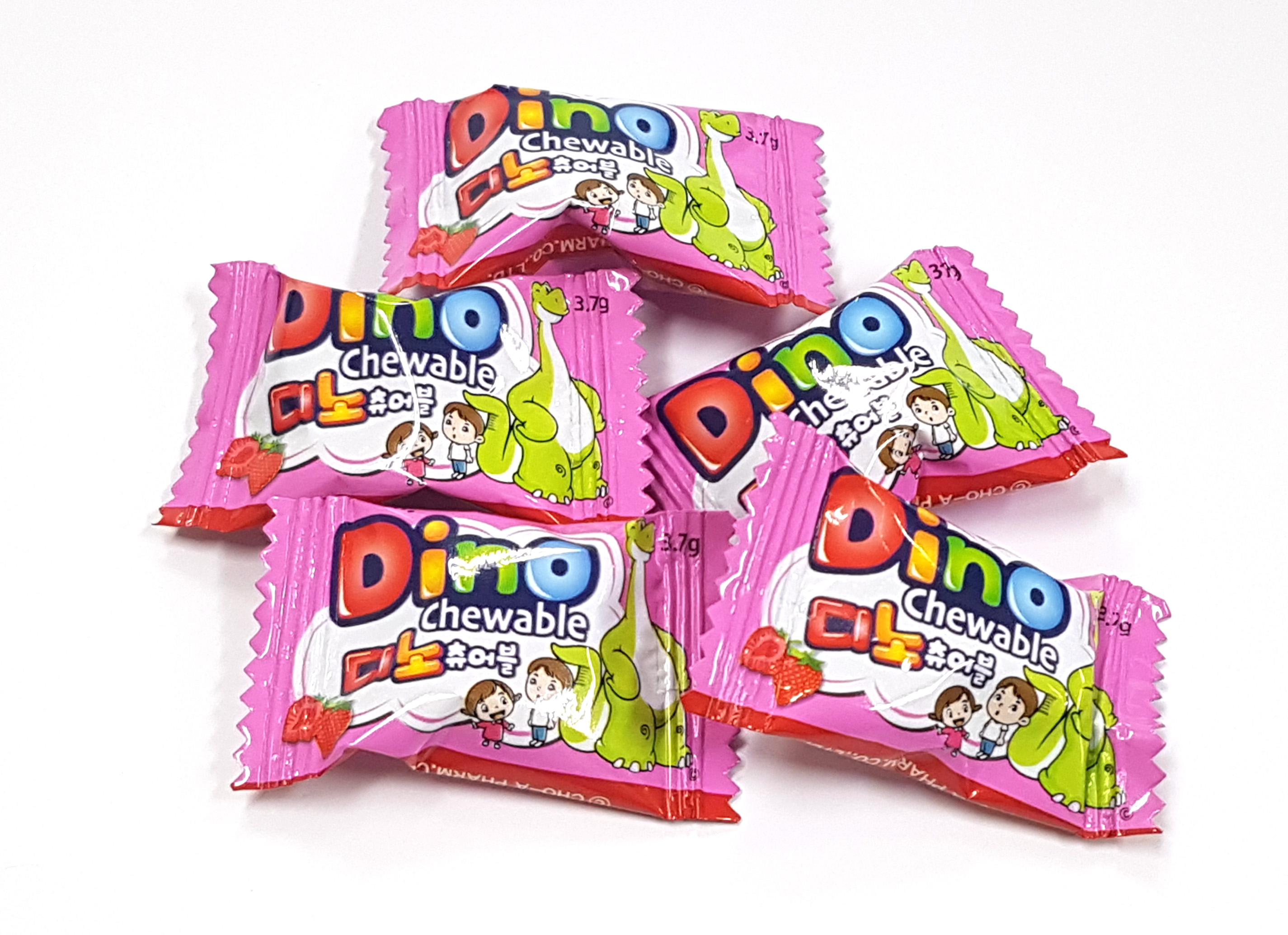 [Quà Tặng] Kẹo Vitamin Hàn Quốc Vị Dâu - Dino Chewable S (5 Viên)