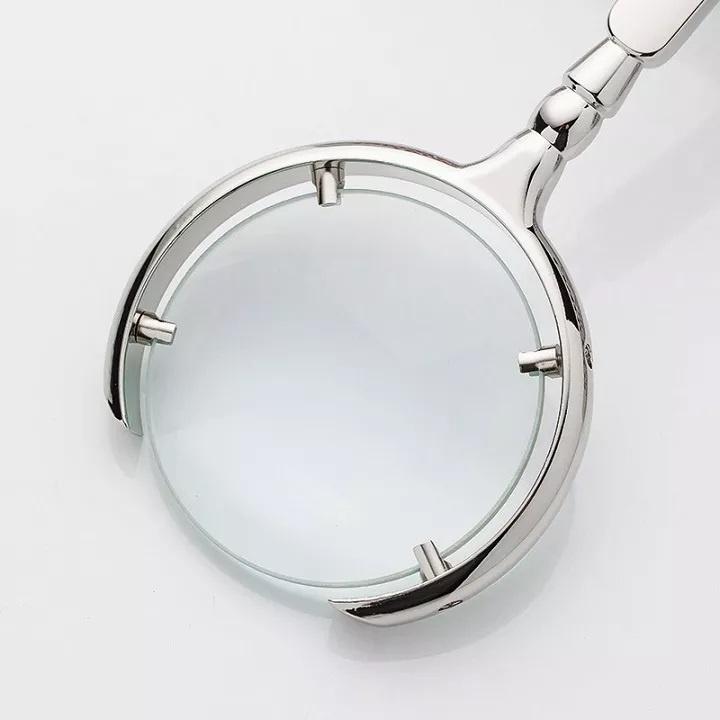 Kính Lúp Magnifier Nga 60mm | Zoom 8x, Gọng inox 304 siêu bền đẹp vàng bóng sang trọng -VT0925