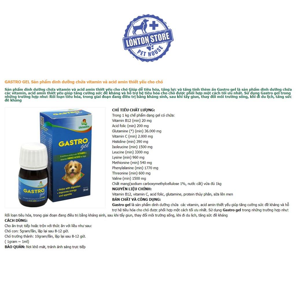Gastro Gel - Gel Thức Ăn Dinh Dưỡng Cho Chó, Mèo; 30ml