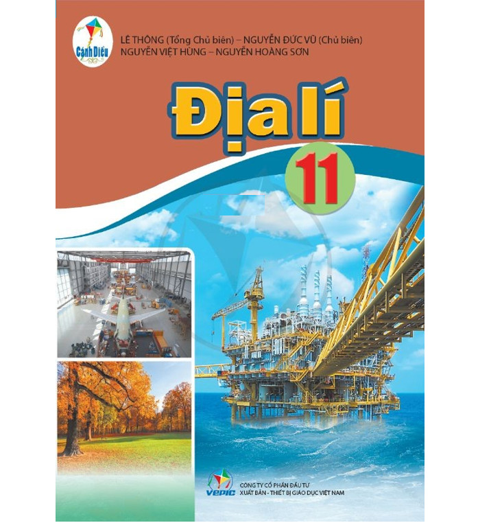 Sách - Địa Lí 11 Cánh Diều và 2 tập giấy kiểm tra kẻ ngang vỏ xanh