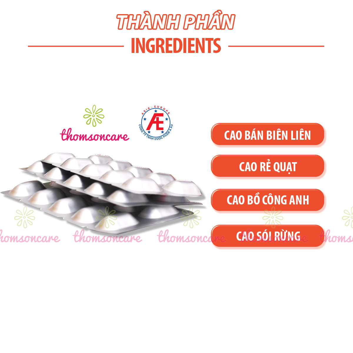 Tiêu khiết thanh - Có tem tích điểm - Cho giọng nói trong trẻo, giảm khản tiếng, mất giọng