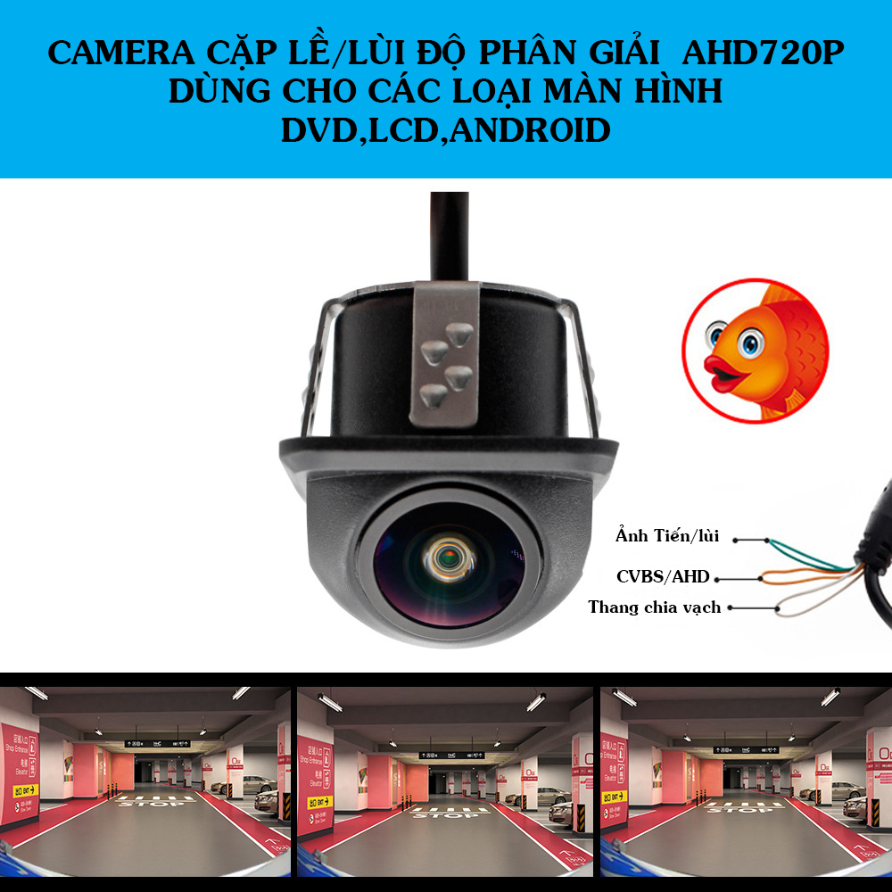 Camera Cập Lề Ô Tô Dùng Cho Màn Hình LCD,DVD,Android