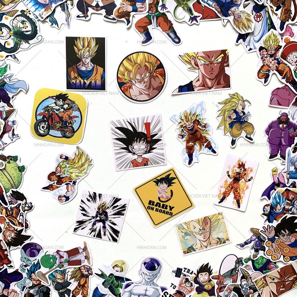 Sticker DRAGON BALL - miếng dán hình Bảy Viên Ngọc Rồng Gohan - Chất Liệu PVC Cán Màng Chất Lượng Cao Chống Nước, Chống Nắng, Không Bong Tróc Phai Màu