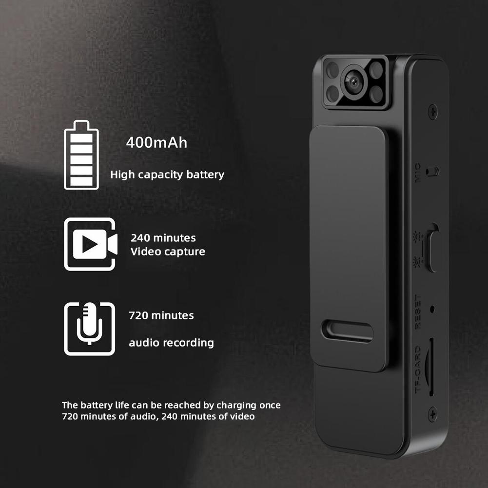 Máy ghi video Vision Night-Vision với Clip Ultra High Video Ghi lại cho Home Outdoor