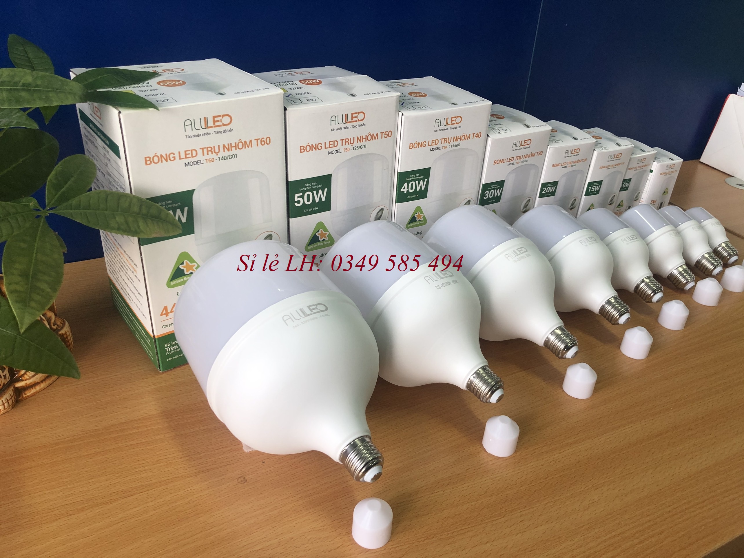 Bóng led trụ nhôm G8 - ALULED Siêu sáng, bền, tiết kiệm điện