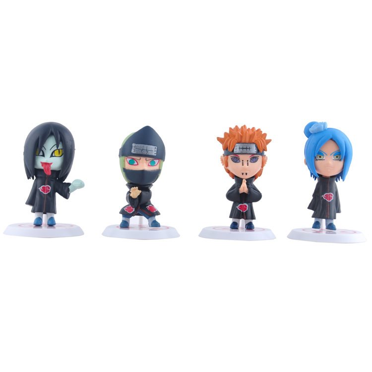 Set Combo 11 Mô Hình Nhân Vật Hoạt Hình Naruto Shippuden Konan Zetsu Deidara Kisame Hoshigaki Itachi Tobi Orochimaru Hidan Sasori Kakuzu Nagato Uzumaki (Pain) Cao Cấp