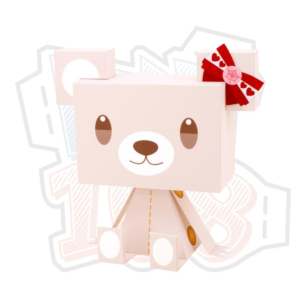 Mô hình giấy động vật Gấu Teddy Cute ver 1 + 2