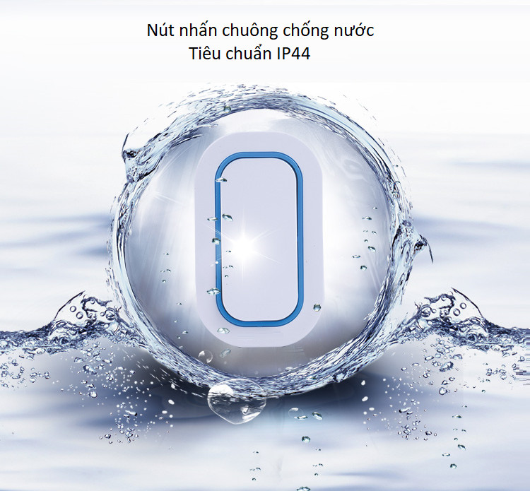 Chuông cửa đôi không dây chống nước cao cấp 9909-2