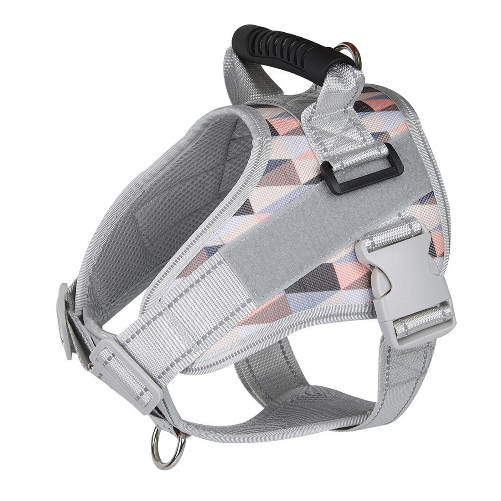 Dog Harness Vest Adjustable Traveling Walking Reflective Pet Harness No Pull