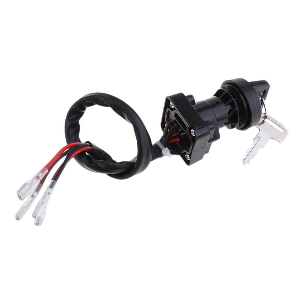 ATV Parts Ignition Switch with Keys for Polaris Sportsman 335 1999 2000 (Black)