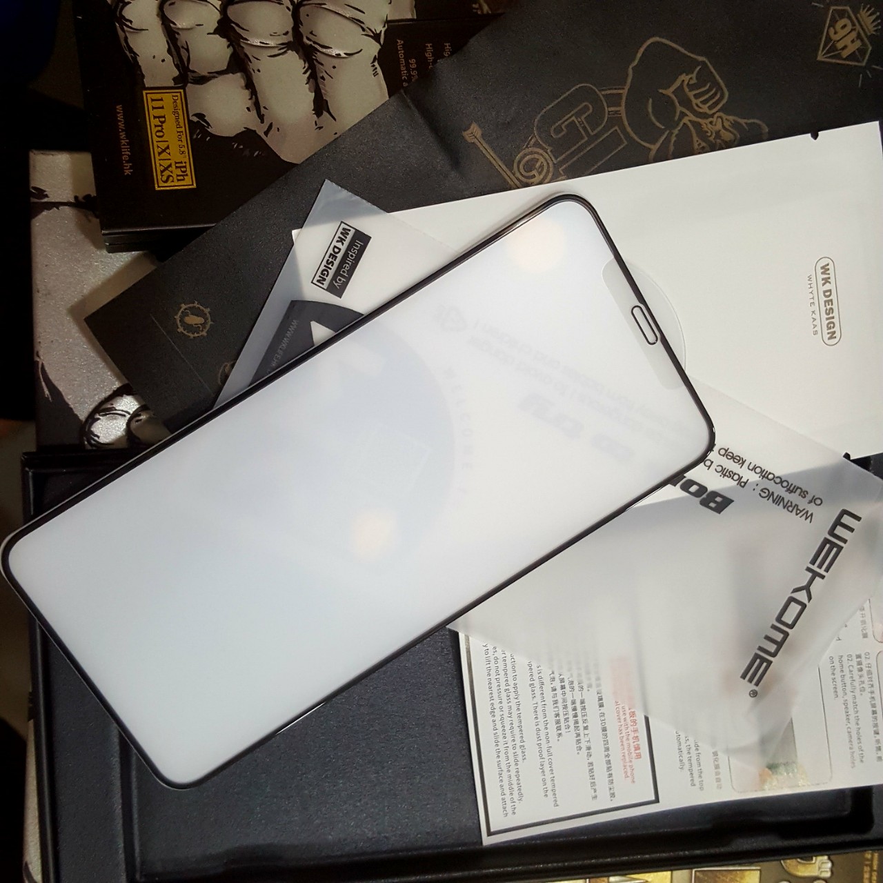 Miếng dán cường lực màn hình cho iPhone Xs Max / 11 Pro Max hiệu Kingkong chuẩn 9H - Hàng nhập khẩu