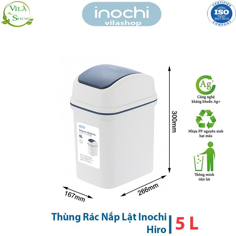 Thùng Đựng Rác, Thùng Rác Nhựa NẮP LẬT Có Lõi - Túi Rác Tự Hủy Inochi , Hàng Xuất Nhật - Châu Âu - EU