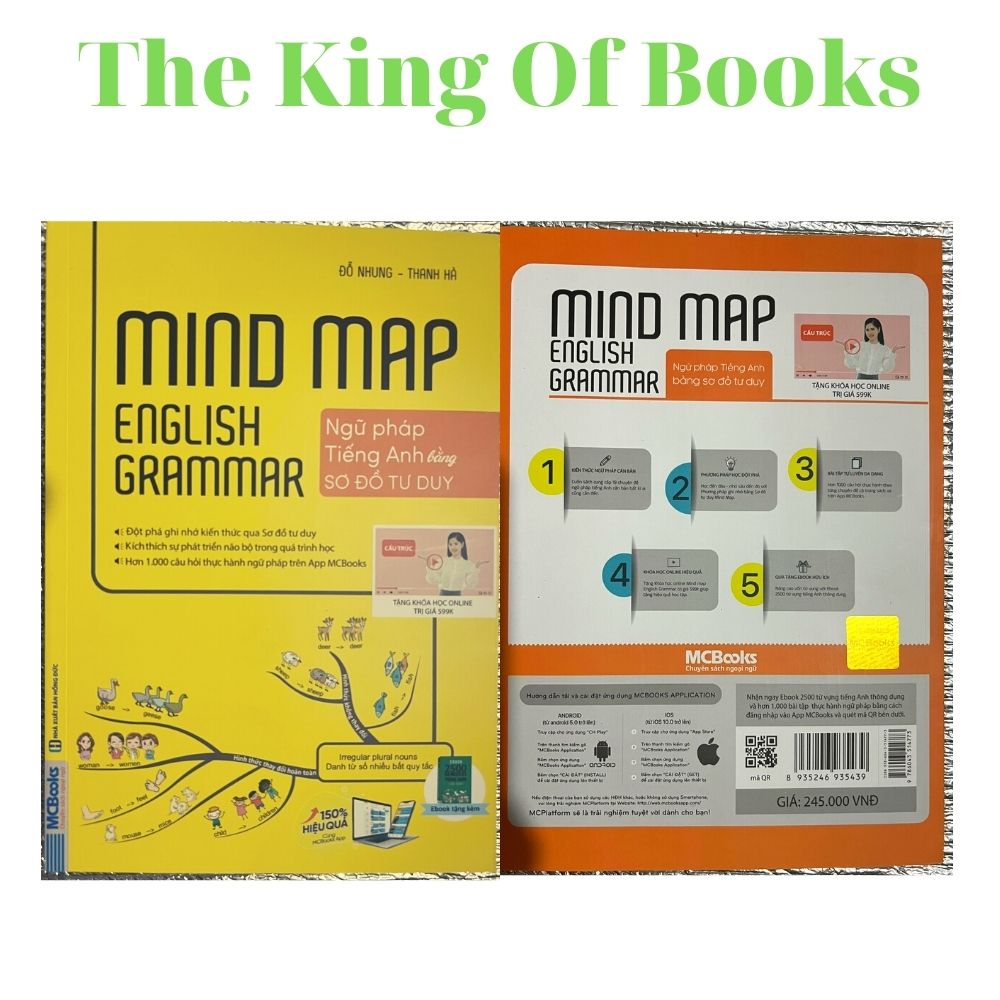 Mindmap English Grammar - Ngữ pháp Tiếng Anh Qua Sơ Đồ Tư Duy - Kèm khóa học chi tiết