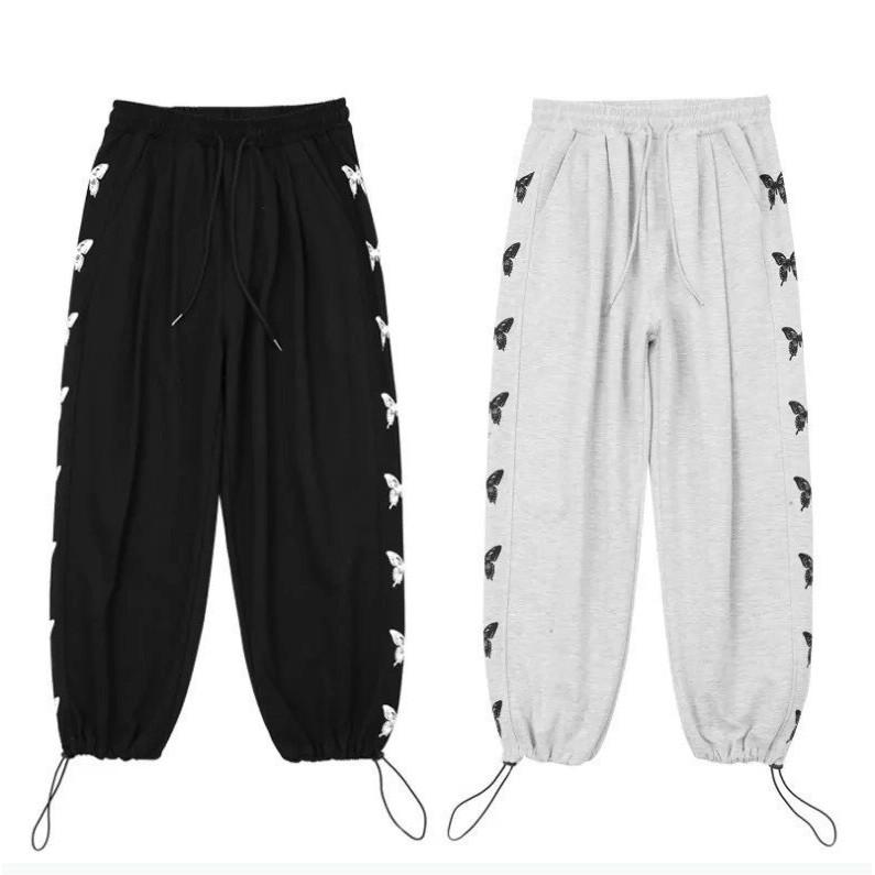 Quần Ống Rộng Nam Nữ dây rút ống chân phong cách unisex vải thun nỉ êm mịn cực đẹp (insocbuom)