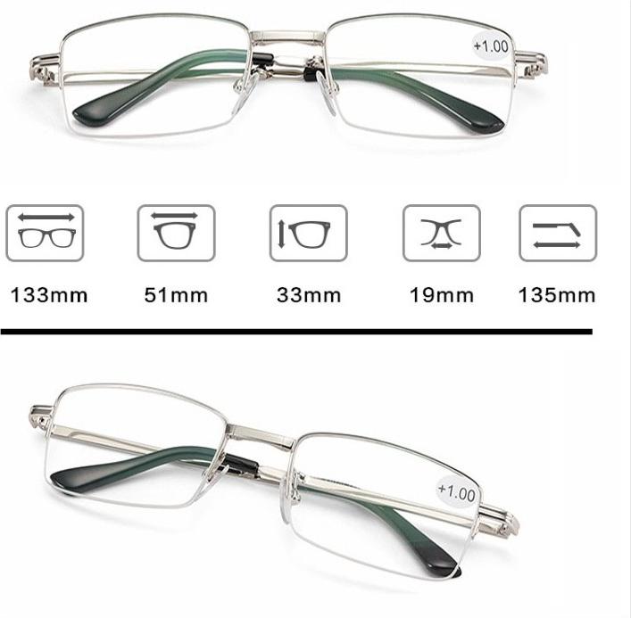 Kính lão thị gập  kính viễn thị sẵn độ mắt chống bức xạ +1.00 đến +4.00 JKG10