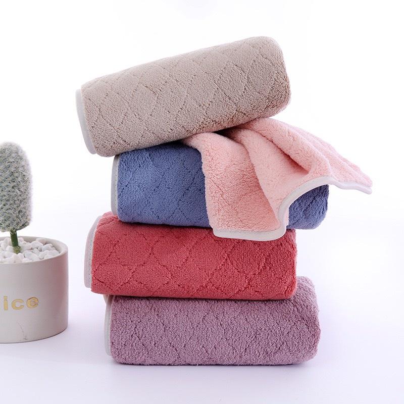 Khăn mặt cho bé chất liệu cotton mềm ngoại nhập siêu dày dặn, siêu khô thoáng kích thước 30x30cm