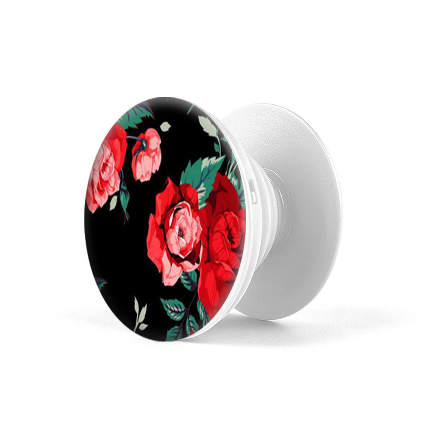 Gía đỡ điện thoại đa năng, tiện lợi - Popsockets - In hình ROSE - Hàng Chính Hãng