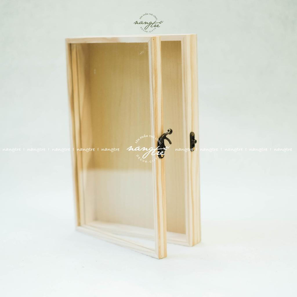 Hộp gỗ trang trí, khung tranh hộp 3D, light box