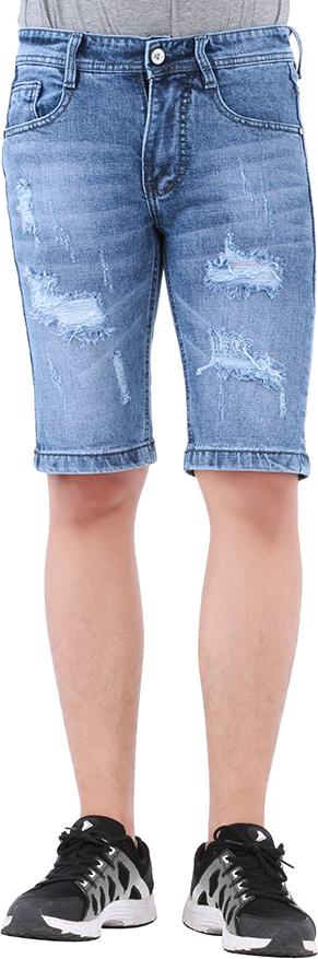 Quần Short Jeans Nam - Xanh