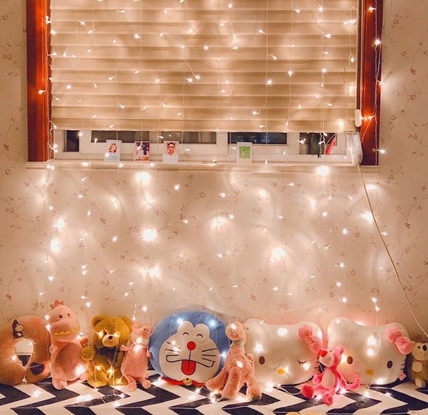 Đèn Led Trang Trí Bông Tuyết Dài 6M - 40 Bóng Trang Trí Noel Lễ Tết