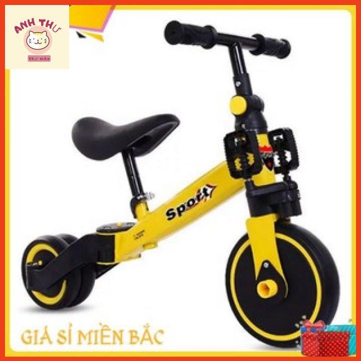 Xe chòi chân giữ thăng bằng cho bé tập đạp, Xe Đạp Cân Bằng Đa Năng 3 In 1 xe đồ chơi SPORT, KIWICOOL.