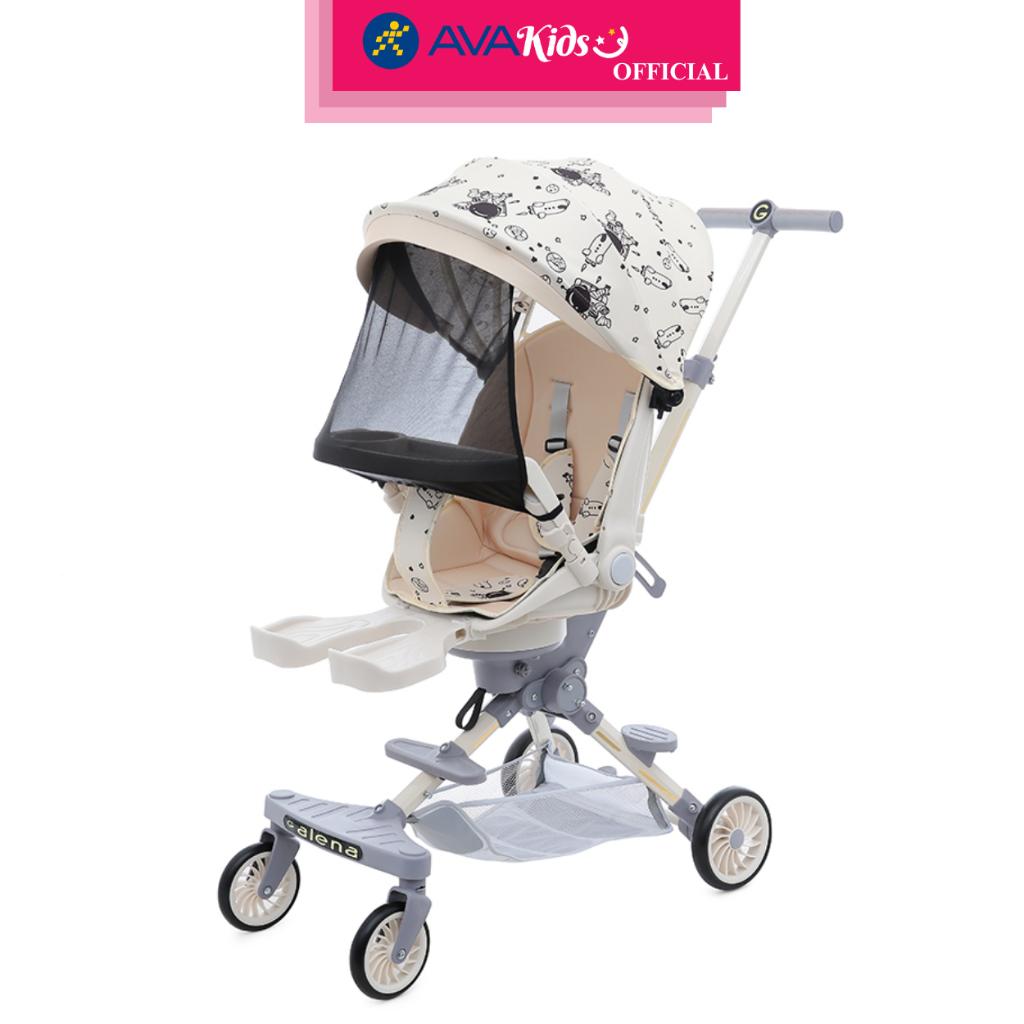 Xe đẩy 2 chiều gấp gọn Galena GA-ST02 (1 - 48 tháng) - Màu trắng kem