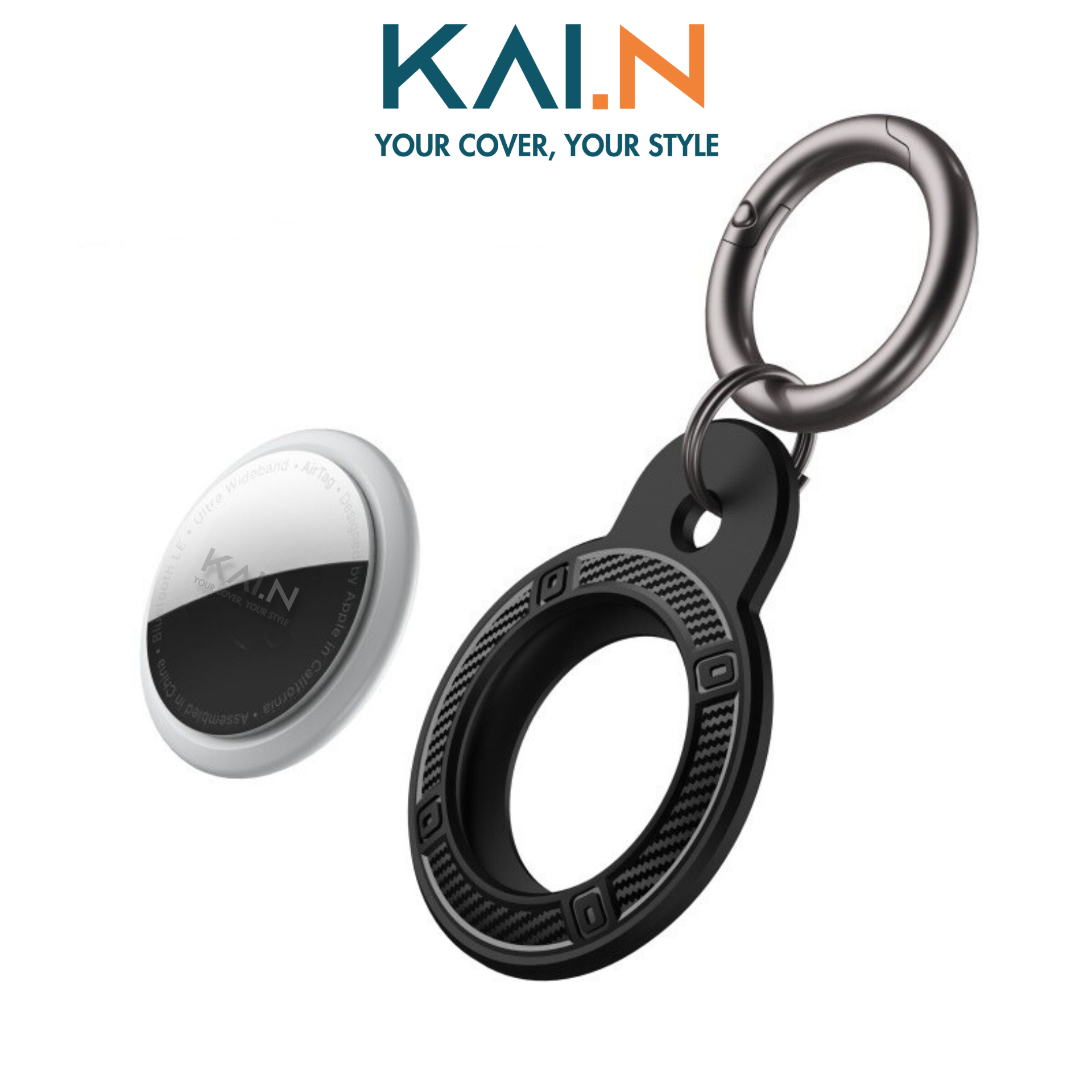 Case Ốp Vỏ Dành Cho Airtag, Kai.N Tracker TPU Kèm Khóa - Hàng Chính Hãng